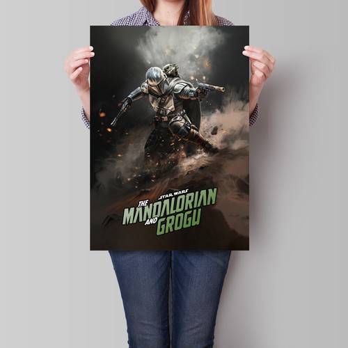 Poster mandaloriano grogu - il,