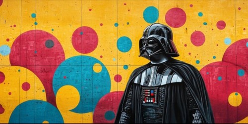 Darth vader pop art - vader, 200x100cm