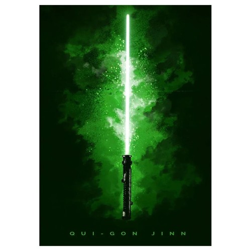 Star wars qui gon jinn - jinn, spada