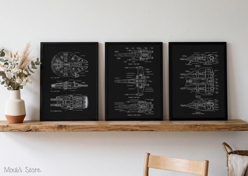 Star wars brevetto poster set - brevetto,