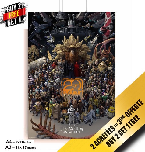 Poster animazione lucasfilm - animazione,