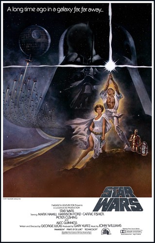 Star wars film retro 1977 - star,